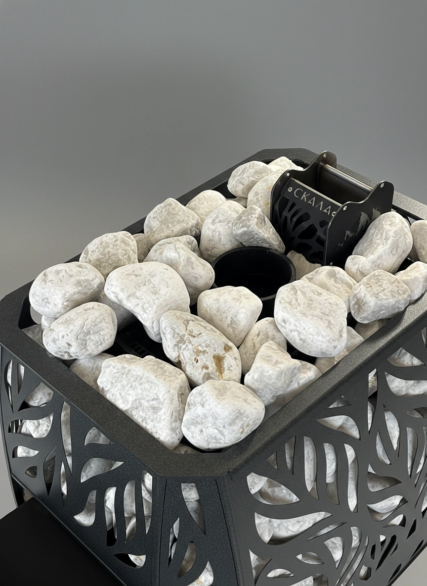 Печь для бани Скала 12Т стекло - Теплодар